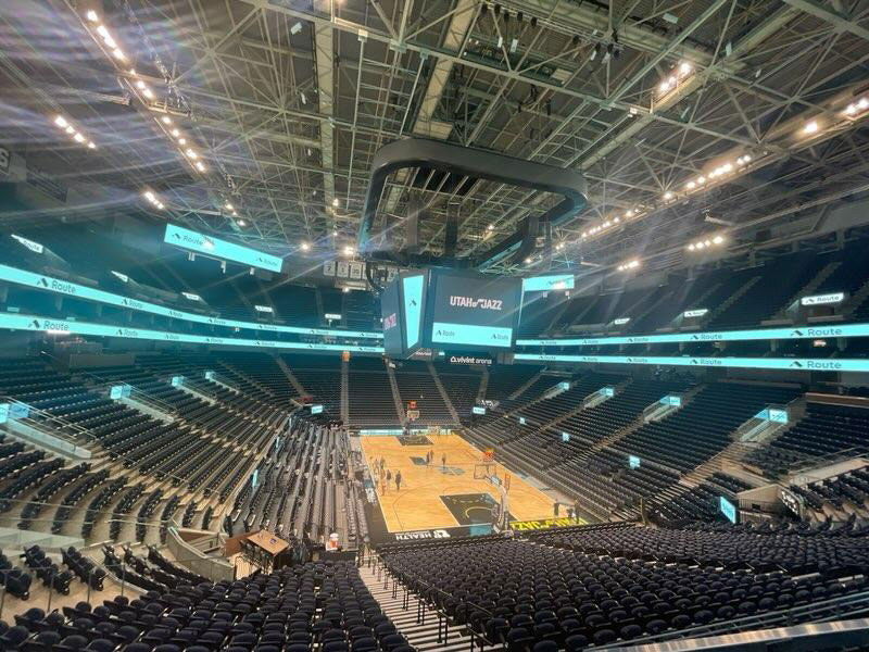 猶他爵士隊主場館計分屏、看臺屏、圍欄屏全景圖 猶他爵士隊主場館計分屏、看臺屏、圍欄屏全景圖